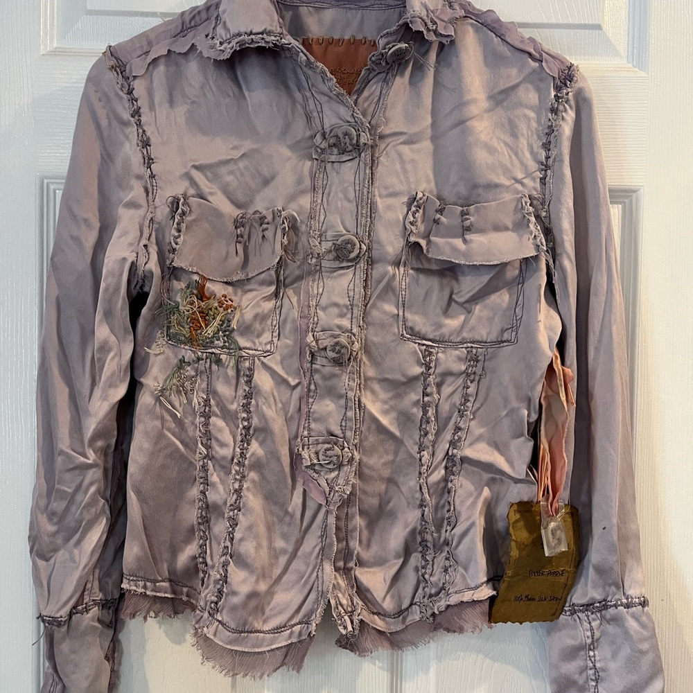 Women's Distressed Purple Jacket